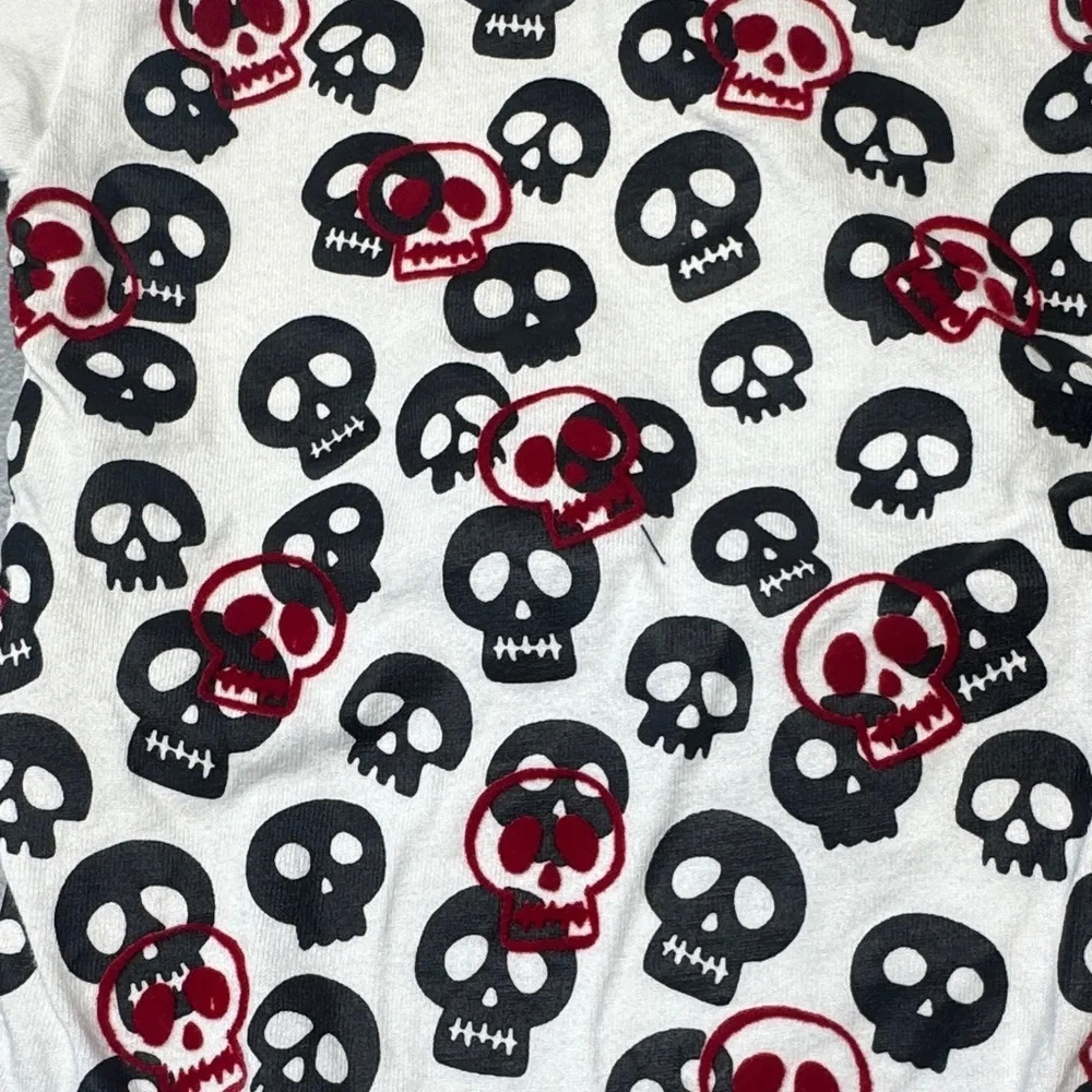 💀 Amy Coe “Bad Boy” Skull Print Baby Bodysuit – Newborn Size 🍼